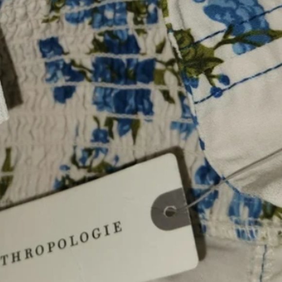 Brand New By Anthropologie Floral Print Shoulder-Tie Dress - Picture 14 of 14